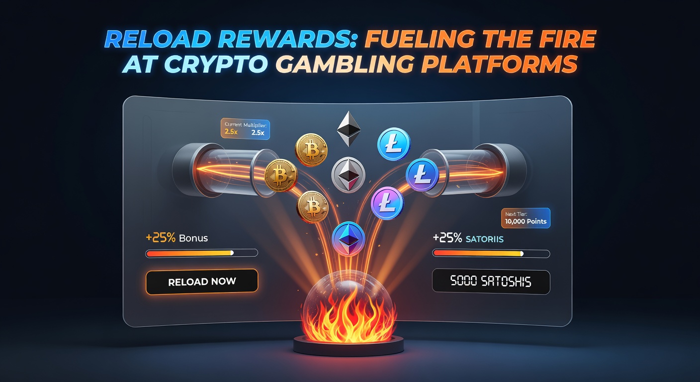 Visuelle Darstellung von Spielern, die Crypto-Rewards einlösen, mit Wallets, Boni-Icons und Plattform-Logos