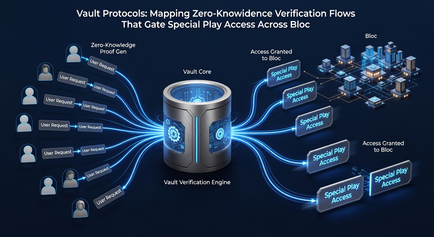 Visualisierung von Verifizierungsflüssen und Zugangskontrollen in Blockchain-Spielen
